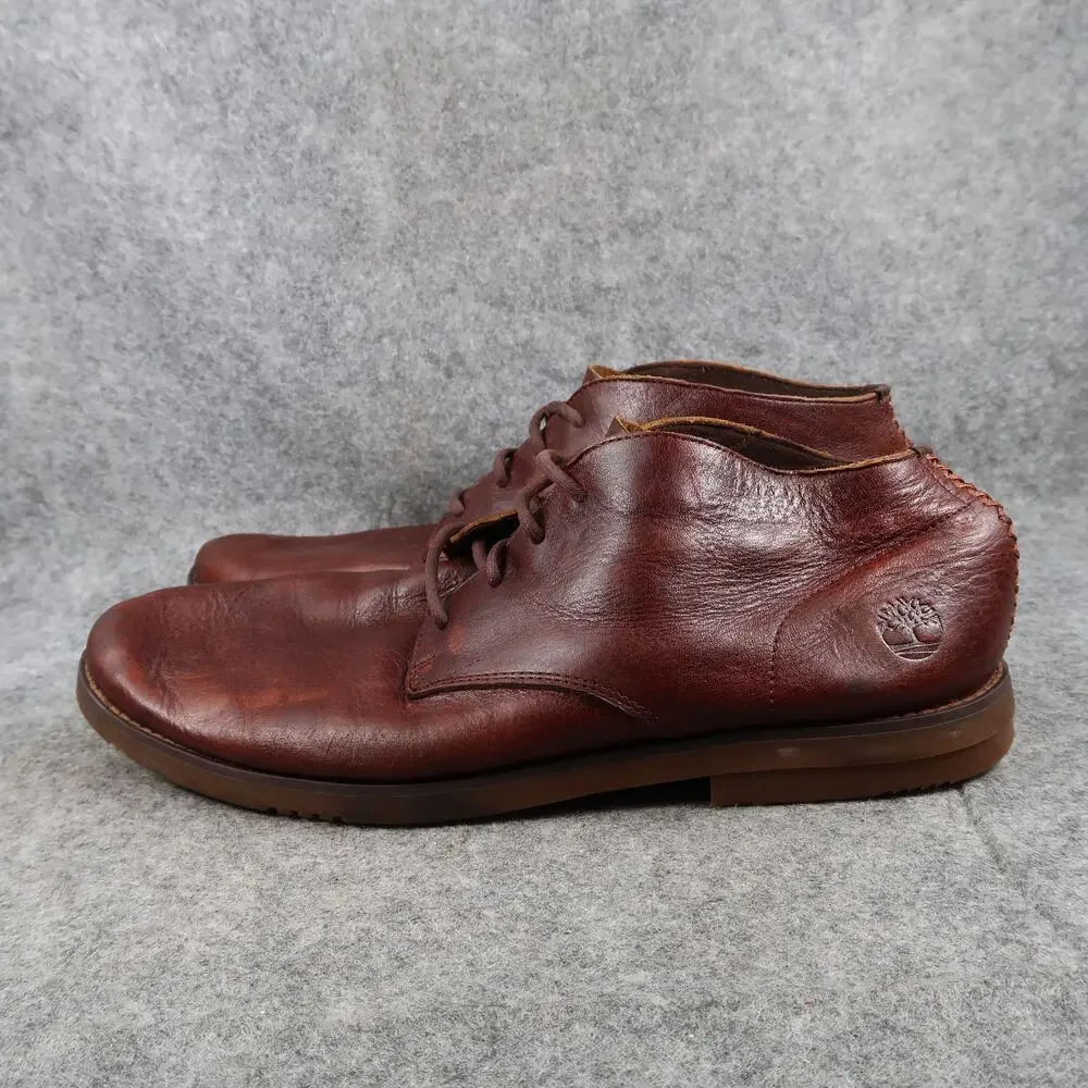 Timberland Shoes Mens 9 Yorkdale Chukka Leather Lace Up Streetwear Classic Brown